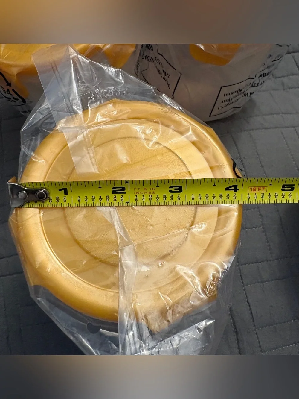 Lock N Lock Lock&Lock Food Storage Containers Set of 4 Mini Tall w/ Yellow lids